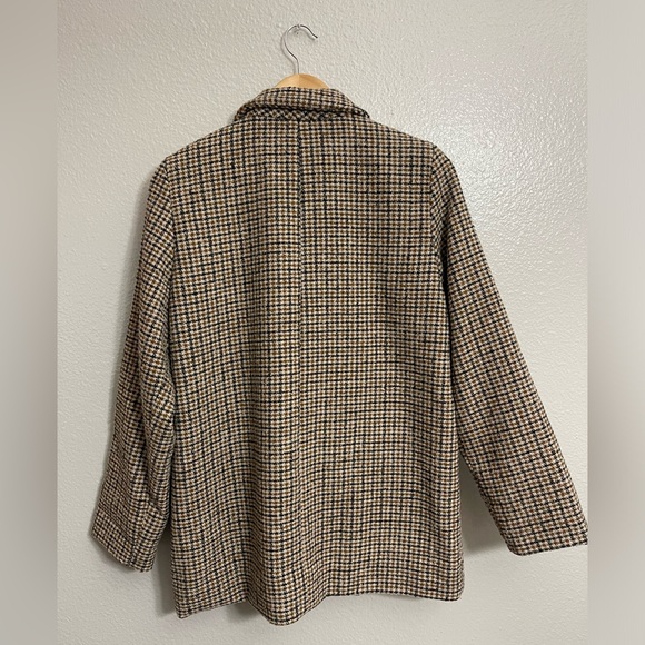 Old Navy Soft-Brushed Houndstooth Plaid Button-Front Car Coat - Picture 8 of 8